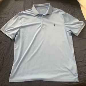 Polo Ralph Lauren Performance (Dry-Fit) Polo (Large). Light blue